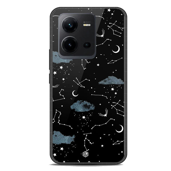 Space Series Soft Phone Case - Premium Glass Case - Design 5 - Vivo V25e