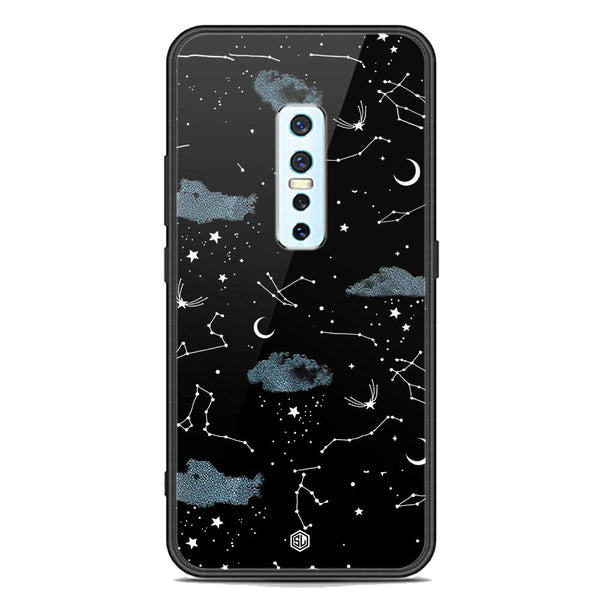 Space Series Soft Phone Case - Premium Glass Case - Design 5 - Vivo V17 Pro