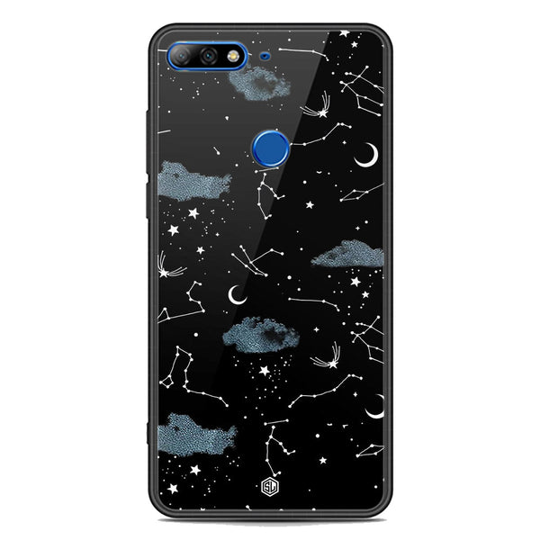 Space Series Soft Phone Case - Premium Glass Case - Design 5 - Huawei Y7 Prime 2018