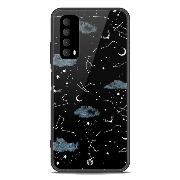 Space Series Soft Phone Case - Premium Glass Case - Design 5 - Huawei Y7a