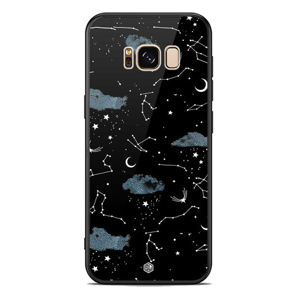 Space Series Soft Phone Case - Premium Glass Case - Design 5 - Samsung Galaxy S8
