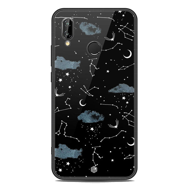 Space Series Soft Phone Case - Premium Glass Case - Design 5 - Huawei P20 Lite