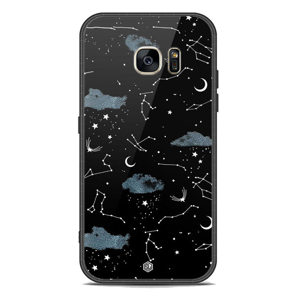 Space Series Soft Phone Case - Premium Glass Case - Design 5 - Samsung Galaxy S7