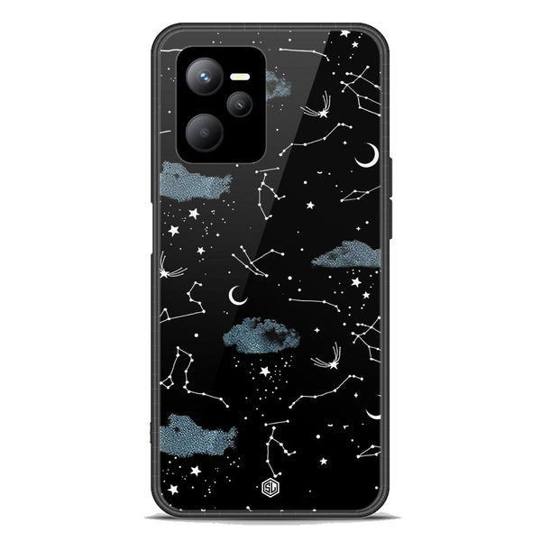 Space Series Soft Phone Case - Premium Glass Case - Design 5 - Realme V25