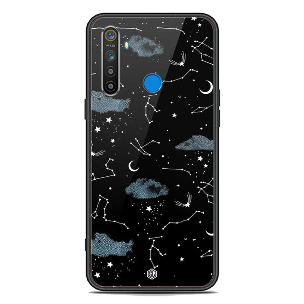 Space Series Soft Phone Case - Premium Glass Case - Design 5 - Realme 5i