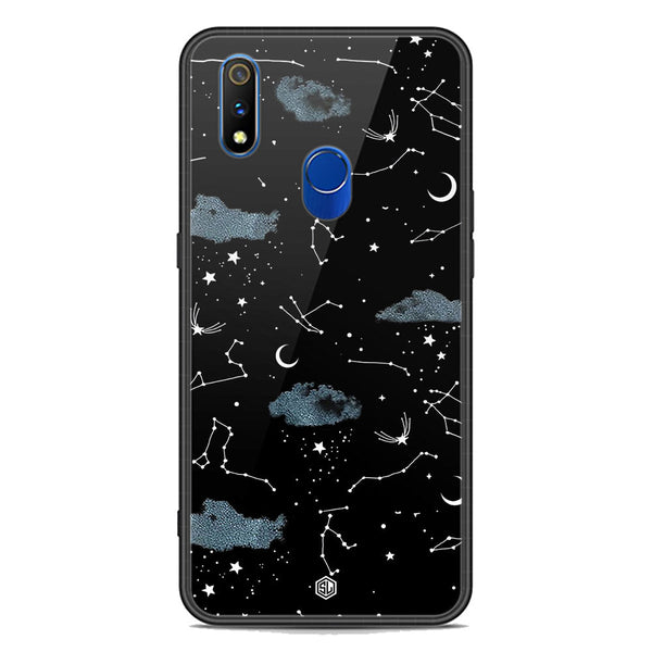 Space Series Soft Phone Case - Premium Glass Case - Design 5 - Realme 3 Pro
