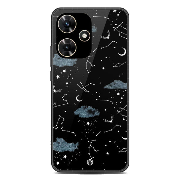 Space Series Soft Phone Case - Premium Glass Case - Design 5 - Infinix Hot 30i