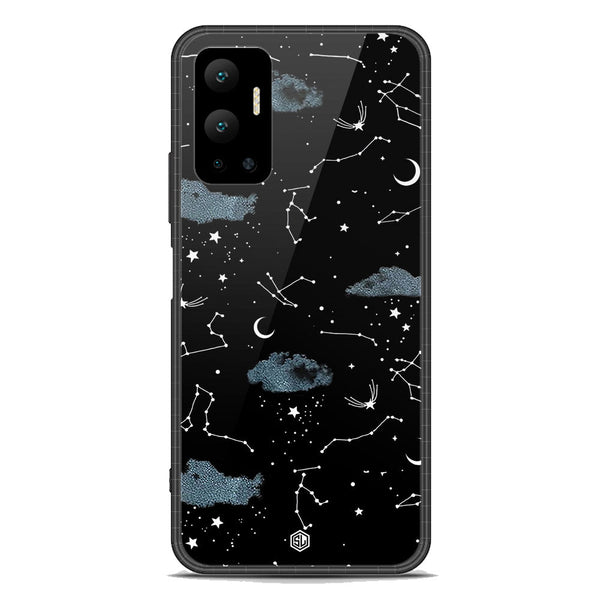 Space Series Soft Phone Case - Premium Glass Case - Design 5 - Infinix Hot 12