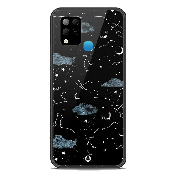 Space Series Soft Phone Case - Premium Glass Case - Design 5 - Infinix Hot 10S