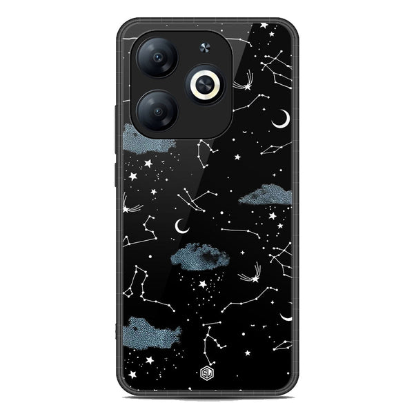Space Series Soft Phone Case - Premium Glass Case - Design 5 - Tecno Pop 8