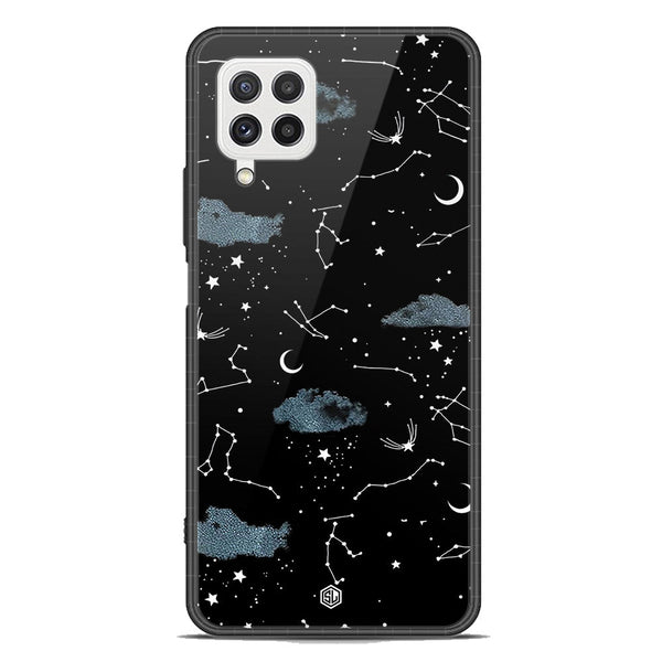 Space Series Soft Phone Case - Premium Glass Case - Design 5 - Samsung Galaxy M22