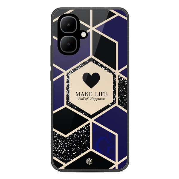 Happiness Series Soft Phone Case - Metal Case - Design 1 - Infinix Smart 10