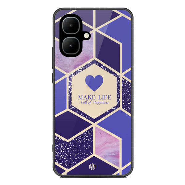Happiness Series Soft Phone Case - Metal Case - Design 2 - Infinix Smart 10
