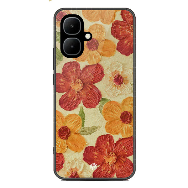 Floral Series Soft Phone Case - Metal Case - Design 6 - Infinix Smart 10