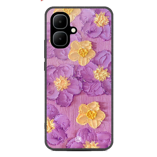 Floral Series Soft Phone Case - Metal Case - Design 8 - Infinix Smart 10