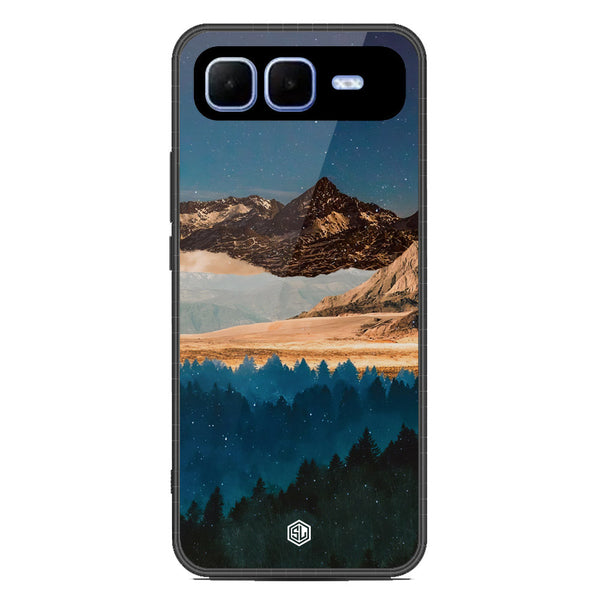 Mountains Wanderlust Series Soft Phone Case - Metal Case - Design 1 - Infinix Smart 10 Plus