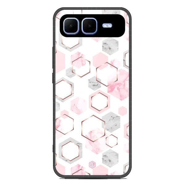 Stylish Marble Series Soft Phone Case - Metal Case - Design 4 - Infinix Smart 10 Plus