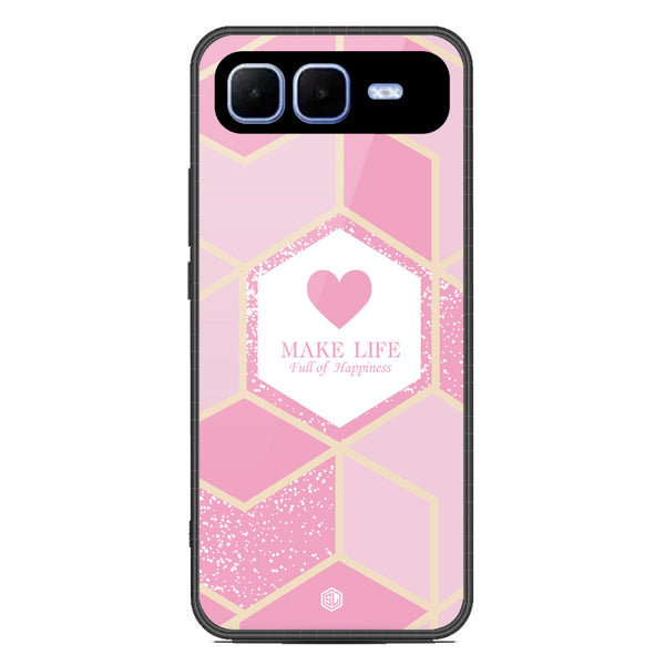 Happiness Series Soft Phone Case - Metal Case - Design 3 - Infinix Smart 10 Plus