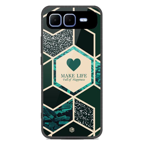 Happiness Series Soft Phone Case - Metal Case - Design 4 - Infinix Smart 10 Plus