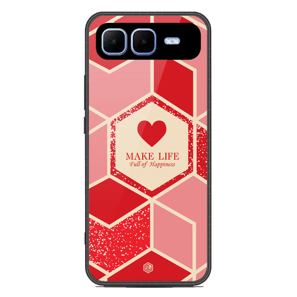 Happiness Series Soft Phone Case - Metal Case - Design 5 - Infinix Smart 10 Plus