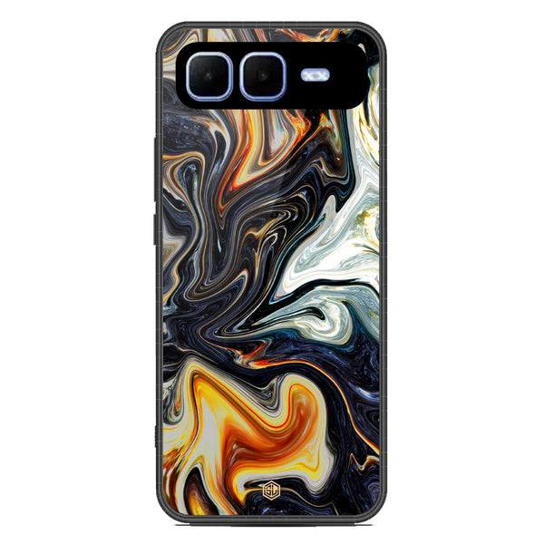 Marble Series Soft Phone Case - Metal Case - Design 1 - Infinix Smart 10 Plus