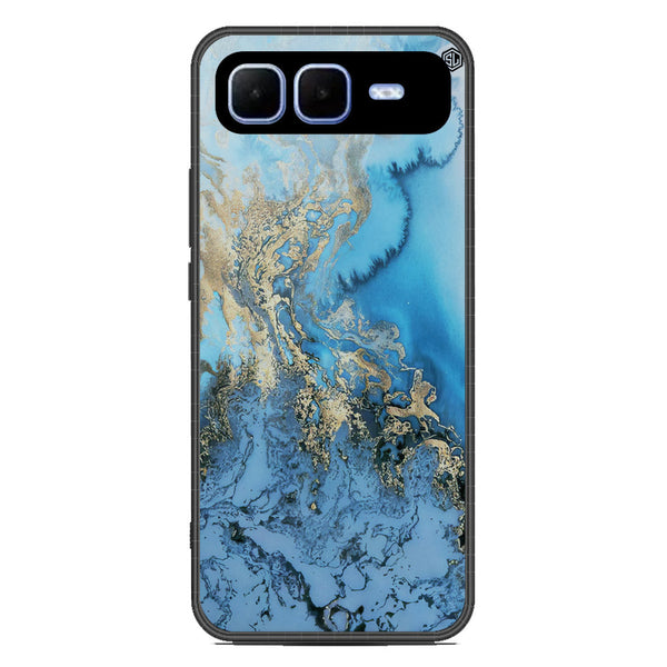 Marble Series Soft Phone Case - Metal Case - Design 2 - Infinix Smart 10 Plus