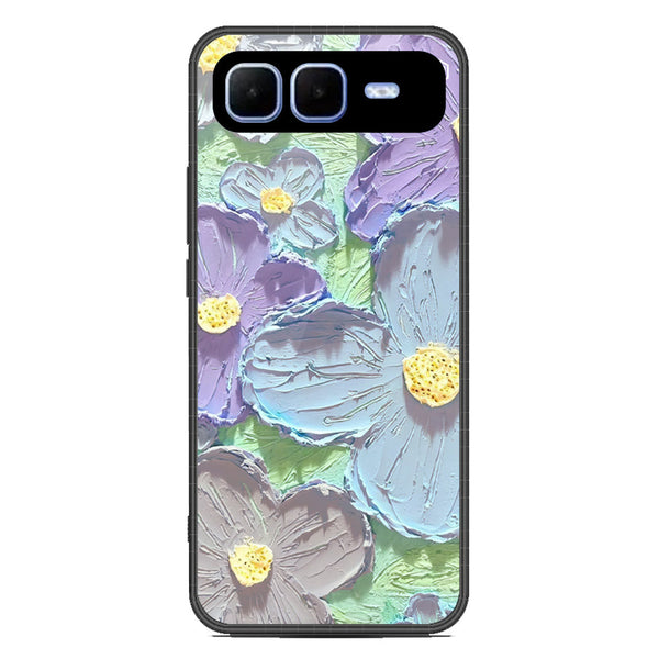 Floral Series Soft Phone Case - Metal Case - Design 1 - Infinix Smart 10 Plus