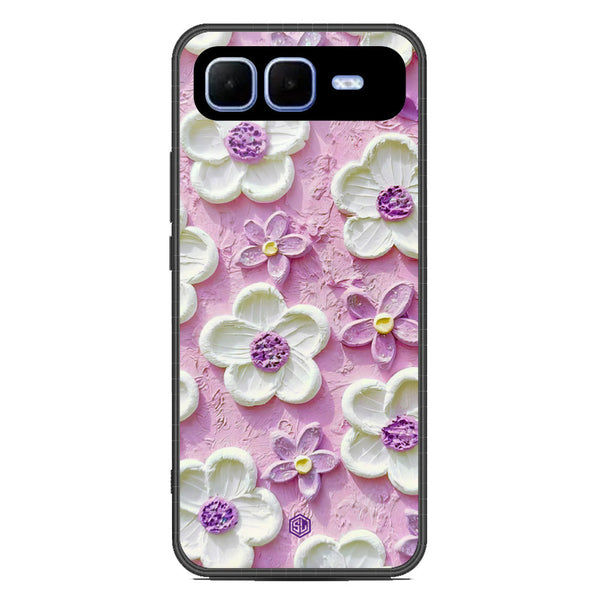 Floral Series Soft Phone Case - Metal Case - Design 4 - Infinix Smart 10 Plus