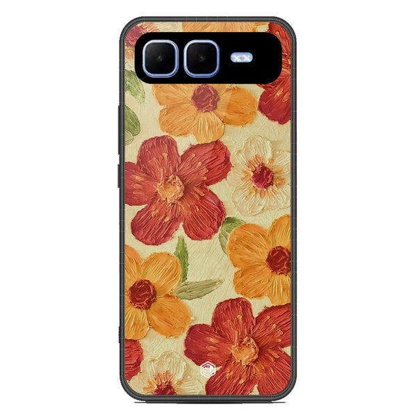 Floral Series Soft Phone Case - Metal Case - Design 6 - Infinix Smart 10 Plus