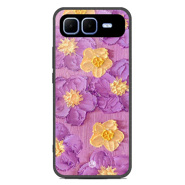 Floral Series Soft Phone Case - Metal Case - Design 8 - Infinix Smart 10 Plus