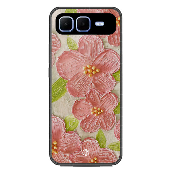 Floral Series Soft Phone Case - Metal Case - Design 9 - Infinix Smart 10 Plus