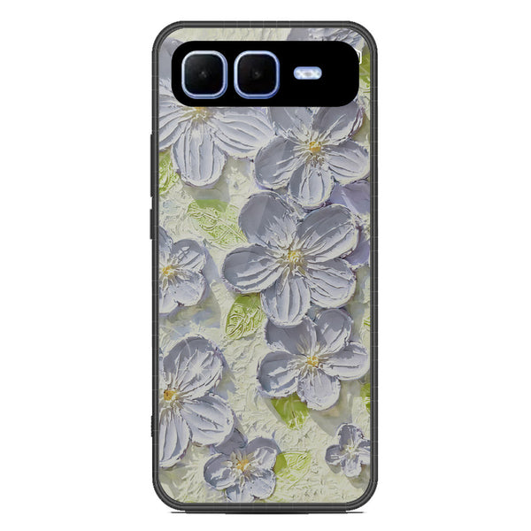 Floral Series Soft Phone Case - Metal Case - Design 12 - Infinix Smart 10 Plus