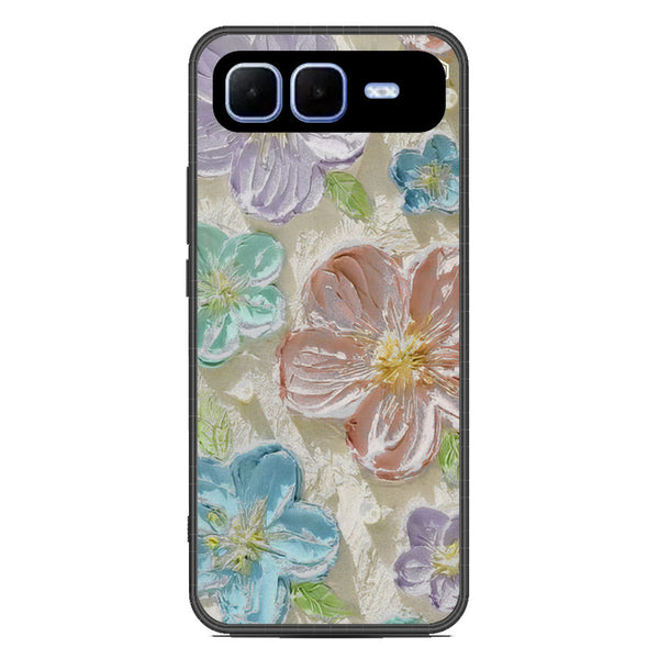 Floral Series Soft Phone Case - Metal Case - Design 14 - Infinix Smart 10 Plus