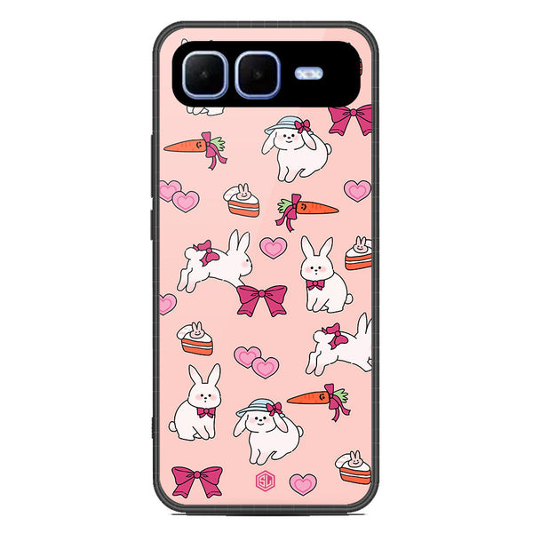 Cute Korean Design Series Soft Phone Case - Metal Case - Design 1 - Infinix Smart 10 Plus