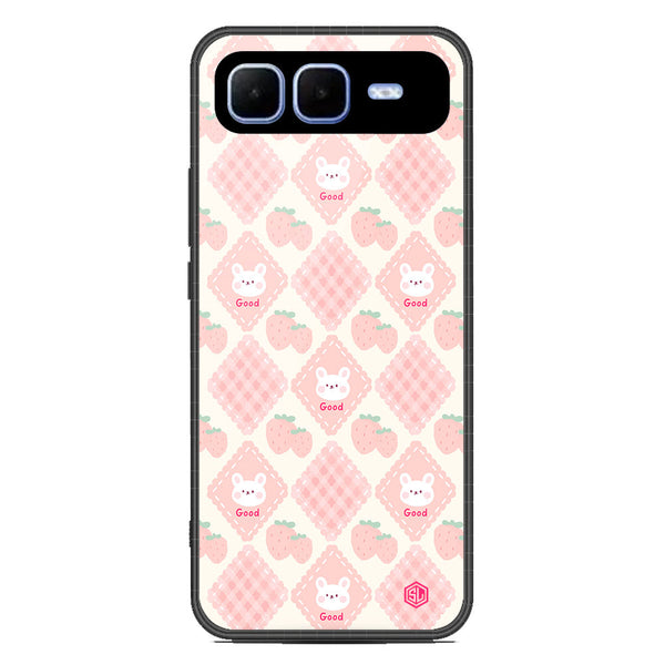 Cute Korean Design Series Soft Phone Case - Metal Case - Design 3 - Infinix Smart 10 Plus