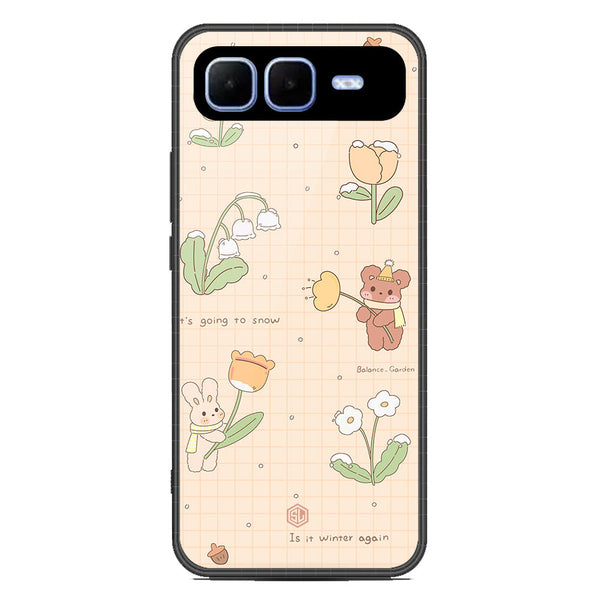 Cute Korean Design Series Soft Phone Case - Metal Case - Design 4 - Infinix Smart 10 Plus