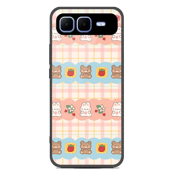 Cute Korean Design Series Soft Phone Case - Metal Case - Design 5 - Infinix Smart 10 Plus