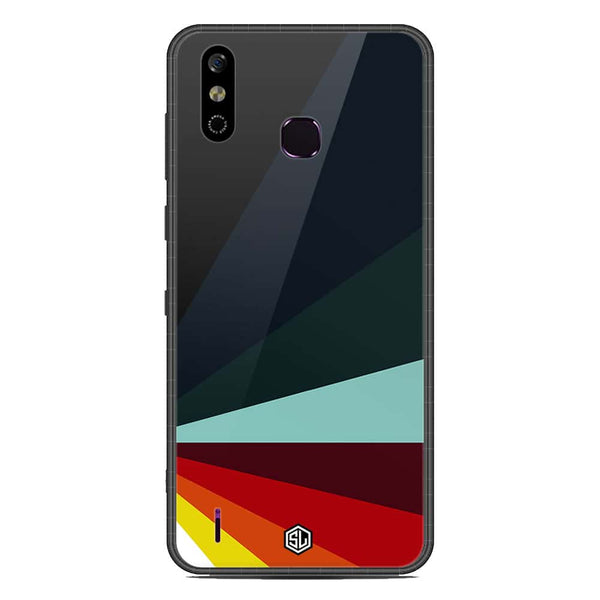Retro Stripes Series Soft Phone Case - Metal Case - Design 1 - Infinix Smart 4