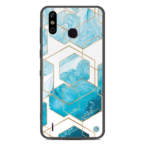 Stylish Marble Series Soft Phone Case - Metal Case - Design 1 - Infinix Smart 4