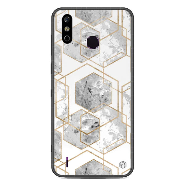 Stylish Marble Series Soft Phone Case - Metal Case - Design 2 - Infinix Smart 4