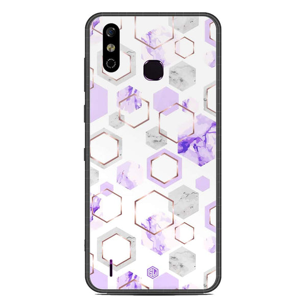 Stylish Marble Series Soft Phone Case - Metal Case - Design 5 - Infinix Smart 4
