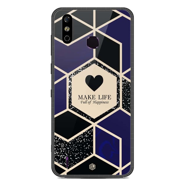 Happiness Series Soft Phone Case - Metal Case - Design 1 - Infinix Smart 4