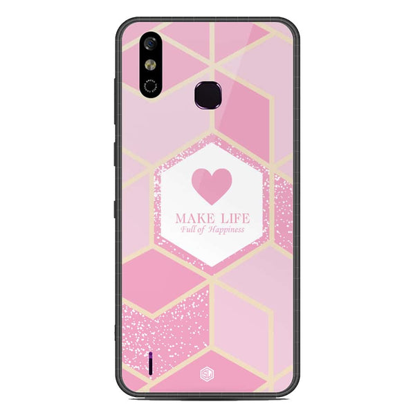 Happiness Series Soft Phone Case - Metal Case - Design 3 - Infinix Smart 4