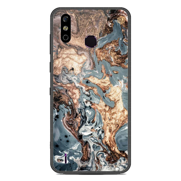 Marble Series Soft Phone Case - Metal Case - Design 5 - Infinix Smart 4