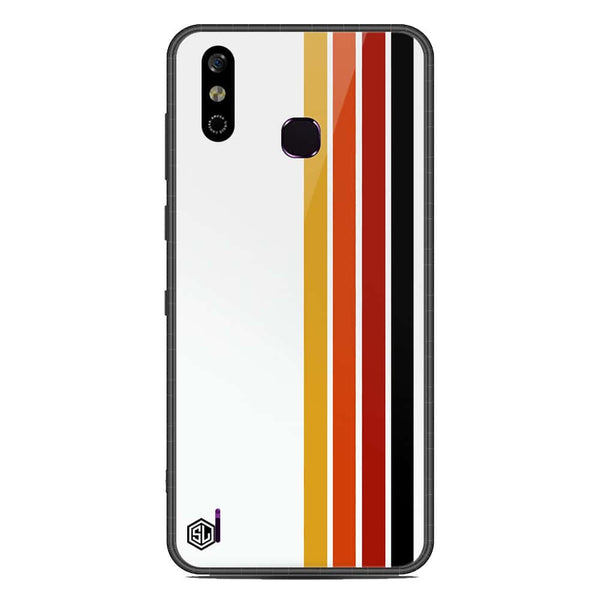 Retro Stripes Series Soft Phone Case - Metal Case - Design 4 - Infinix Smart 4