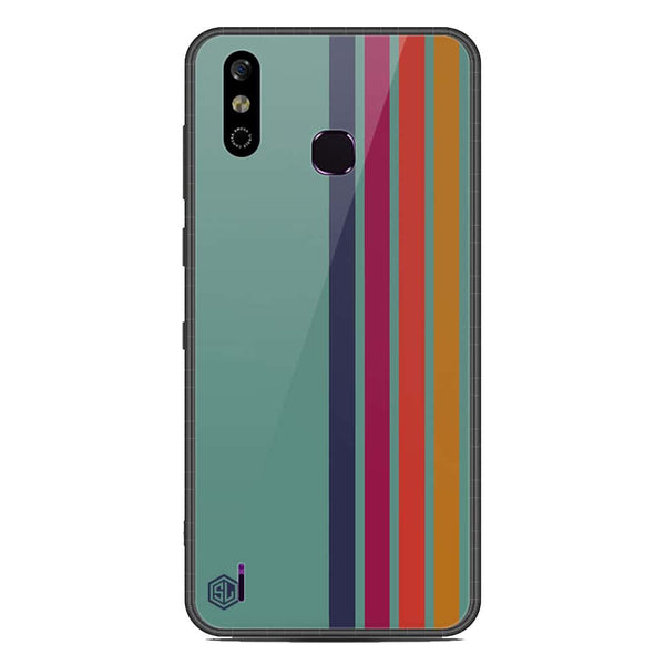 Retro Stripes Series Soft Phone Case - Metal Case - Design 5 - Infinix Smart 4