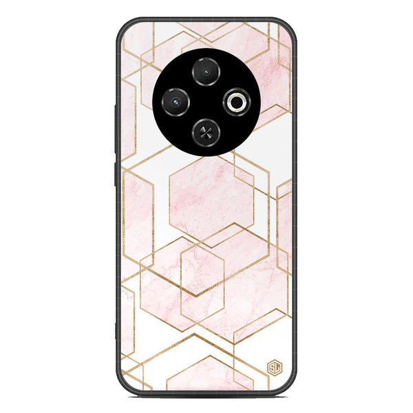 Stylish Marble Series Soft Phone Case - Metal Case - Design 3 - Tecno Spark 30C 4G