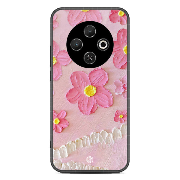 Floral Series Soft Phone Case - Metal Case - Design 2 - Tecno Spark 30C 4G