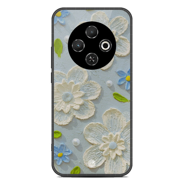 Floral Series Soft Phone Case - Metal Case - Design 3 - Tecno Spark 30C 4G
