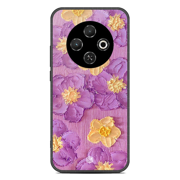 Floral Series Soft Phone Case - Metal Case - Design 8 - Tecno Spark 30C 4G